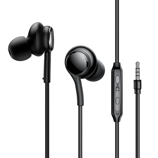 Joyroom JR-EW02 Wired Series In-Ear Wired Earbuds - Black Joyroom JR-EW02 Wired Series In-Ear Wired Earbuds - Black